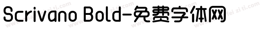 Scrivano Bold字体转换